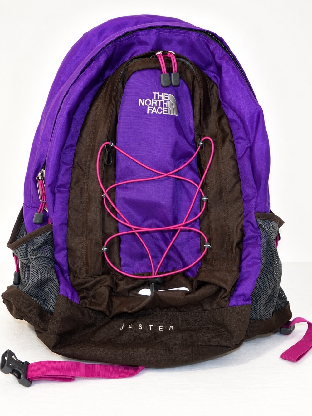 Women's The North Face Jester Laptop Hiking Backpack Purple & Black Size Medium